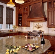 Traditional Medium Wood (Cherry) Kitchen