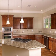 Traditional Medium Wood (Cherry) Kitchen