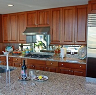 Traditional Medium Wood (Cherry) Kitchen