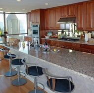 Traditional Medium Wood (Cherry) Kitchen