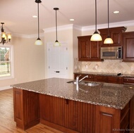 Traditional Medium Wood (Cherry) Kitchen