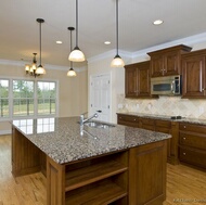 Traditional Medium Wood (Cherry) Kitchen