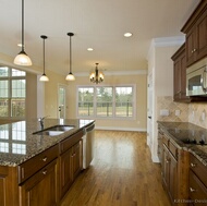 Traditional Medium Wood (Cherry) Kitchen