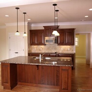 Traditional Medium Wood (Cherry) Kitchen