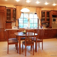 Traditional Medium Wood (Cherry) Kitchen