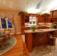 Traditional Medium Wood (Cherry) Kitchen