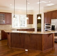 Traditional Medium Wood (Cherry) Kitchen