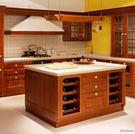 Traditional Medium Wood (Cherry) Kitchen