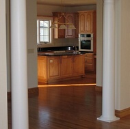 Traditional Medium Wood-Cherry Kitchen