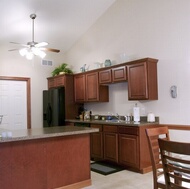 Traditional Medium Wood-Cherry Kitchen