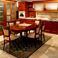 Traditional Medium Wood-Cherry Kitchen