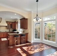 Traditional Medium Wood (Cherry) Kitchen