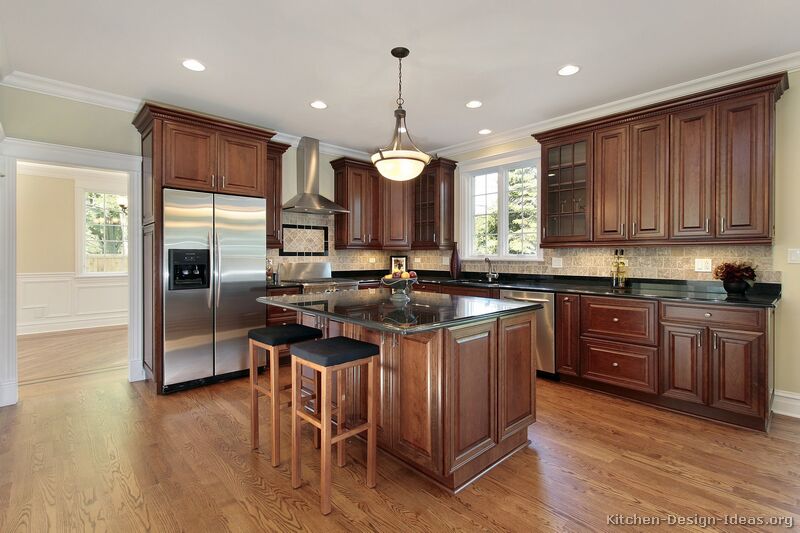 Kitchen Backsplash Ideas With Cherry Cabinets - Inspirational