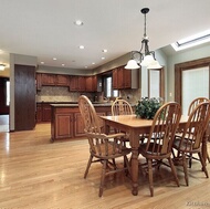 Traditional Medium Wood-Cherry Kitchen