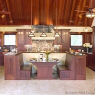 Traditional Medium Wood (Cherry) Kitchen