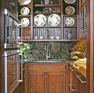 Traditional Medium Wood (Cherry) Kitchen