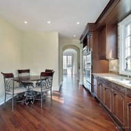 Traditional Medium Wood-Cherry Kitchen