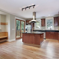 Traditional Medium Wood-Cherry Kitchen