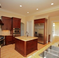 Traditional Medium Wood-Cherry Kitchen