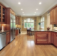 Traditional Medium Wood-Cherry Kitchen