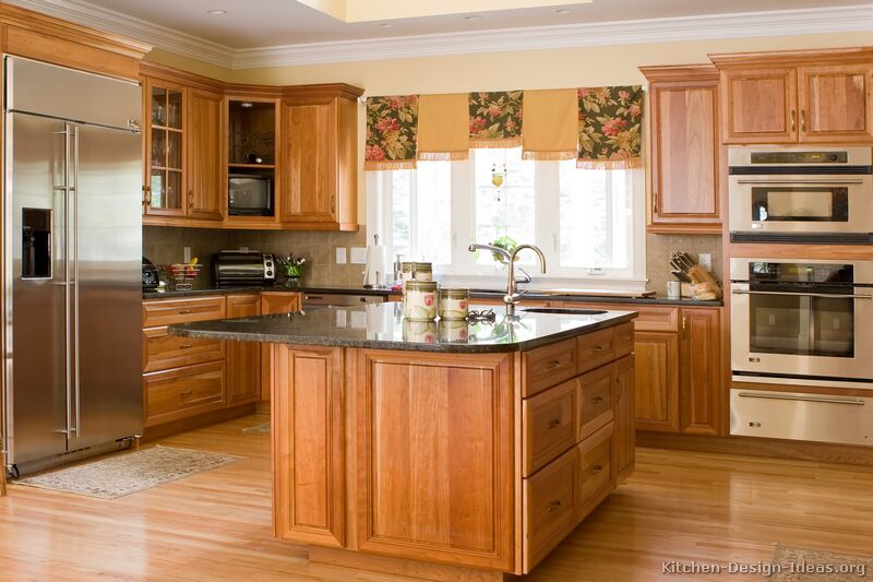 Pictures of Kitchens Traditional Medium Wood Golden 