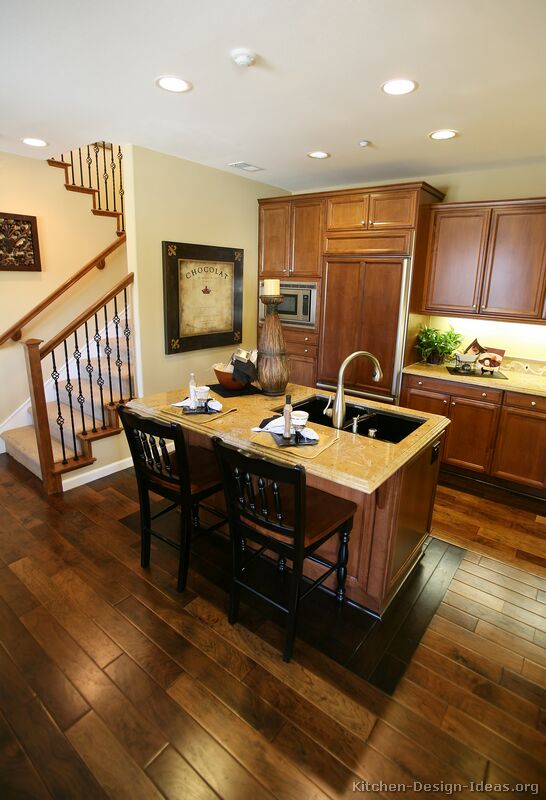 Pictures of Kitchens - Traditional - Medium Wood Cabinets ...