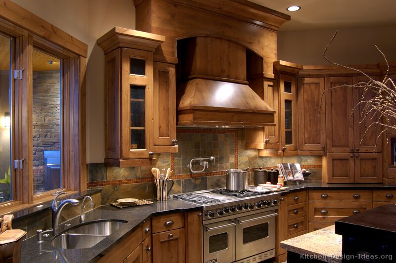 Log Home Kitchens  Pictures amp; Design Ideas