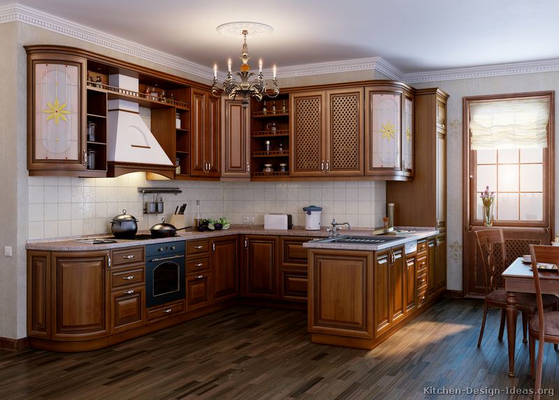 italian kitchen design - traditional style cabinets & decor