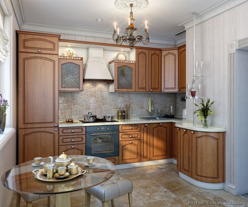 Pictures of Kitchens - Traditional - Medium Wood Cabinets, Golden Brown