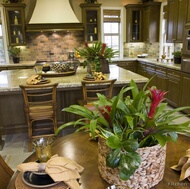 Traditional Medium Wood (Olive) Kitchen