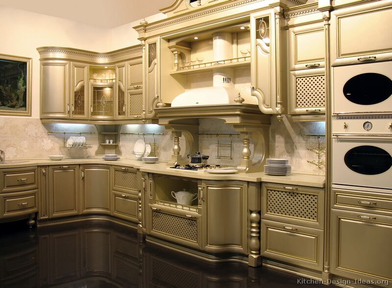 Pictures of Kitchens - Traditional - Gold Kitchen Cabinets