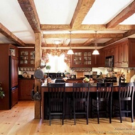 Traditional Red Kitchen