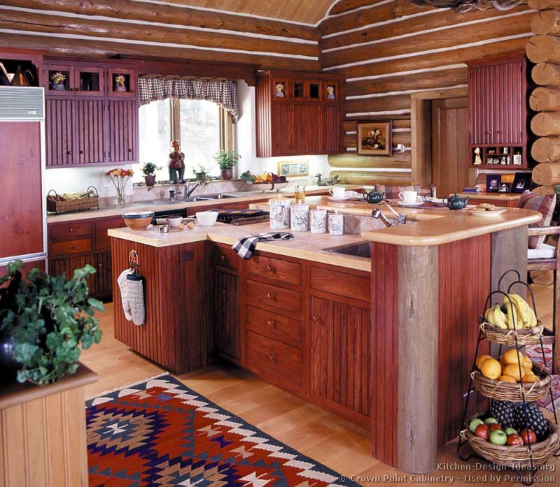 Log Home Kitchens - Pictures & Design Ideas