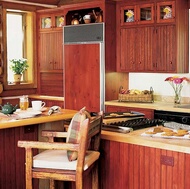 Traditional Red Kitchen