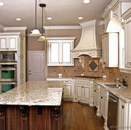 Traditional Antique White Kitchen