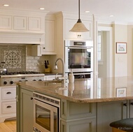 Traditional Green Kitchen