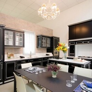 Traditional Black Kitchen