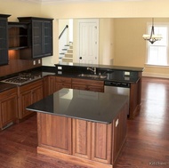 Traditional Medium Wood-Cherry Kitchen