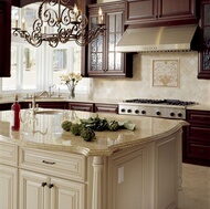 Traditional Antique White Kitchen