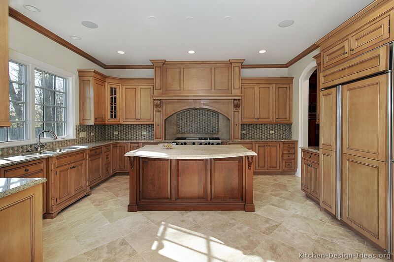 Kitchen with Wood Range Hood