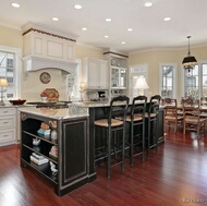 Traditional Black Kitchen