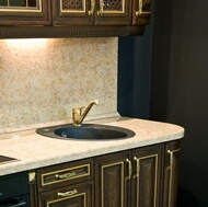 Traditional Gold Kitchen