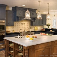 Traditional Blue Kitchen