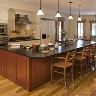 Traditional Red Kitchen