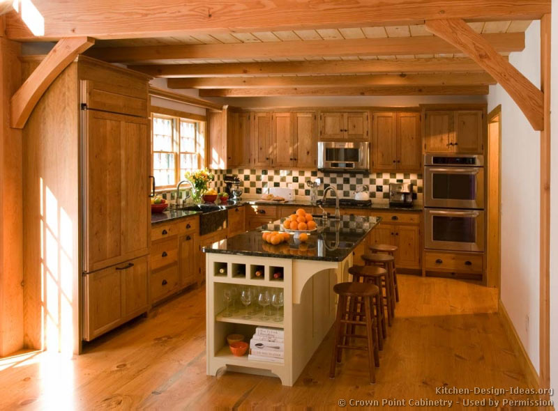 Log Home Kitchens - Pictures &amp; Design Ideas