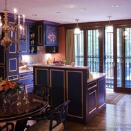 Traditional Blue Kitchen