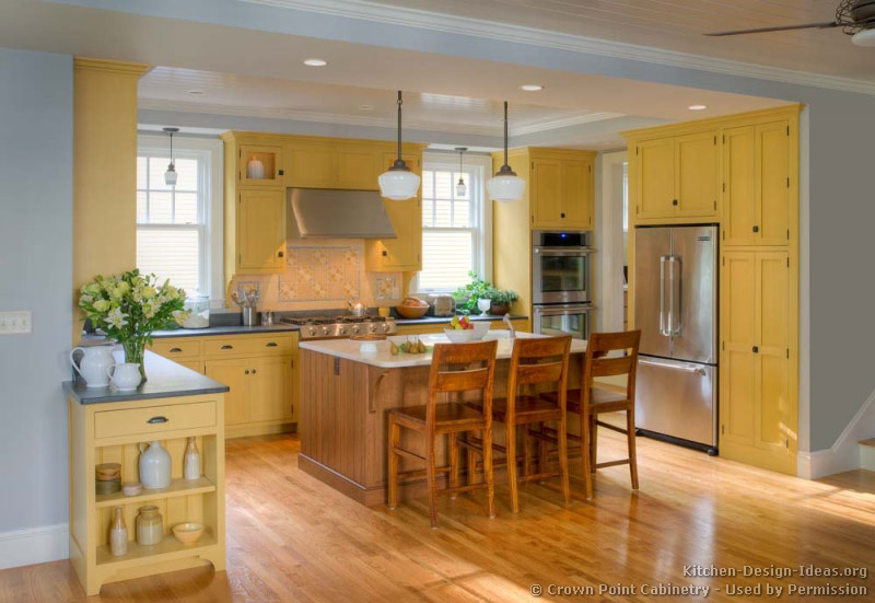 [+] Wood Traditional Yellow Kitchen Design Ideas