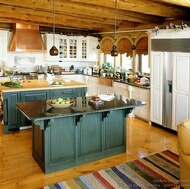 Log Home Kitchen