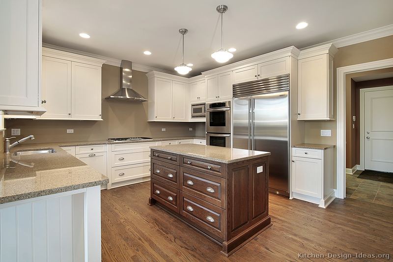 pictures of kitchens - traditional - two-tone kitchen cabinets