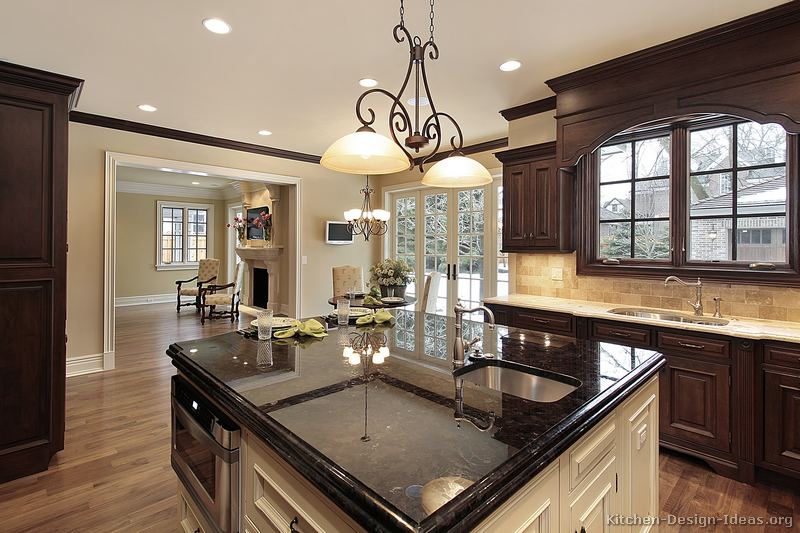 Pictures Of Kitchens Traditional Dark Espresso Kitchen Cabinets